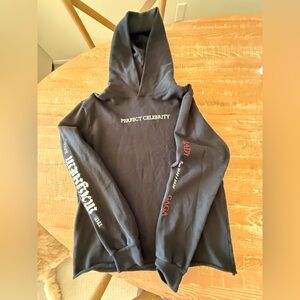 Authentic Lady Gaga “Perfect Celebrity”Black Hoodie from Mayhem Ball Tour.